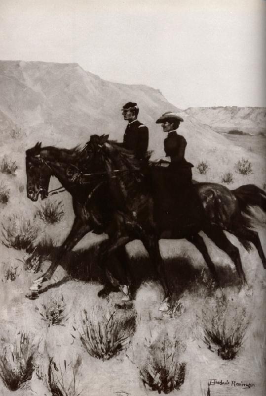 Frederic Remington The Esc ort oil painting image